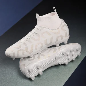 Botte de Football élégante pour hommes, grande taille 32-46 TF/FG, baskets de Football rapides pour adolescents, chaussures d'extérieur montantes pour hommes, crampons